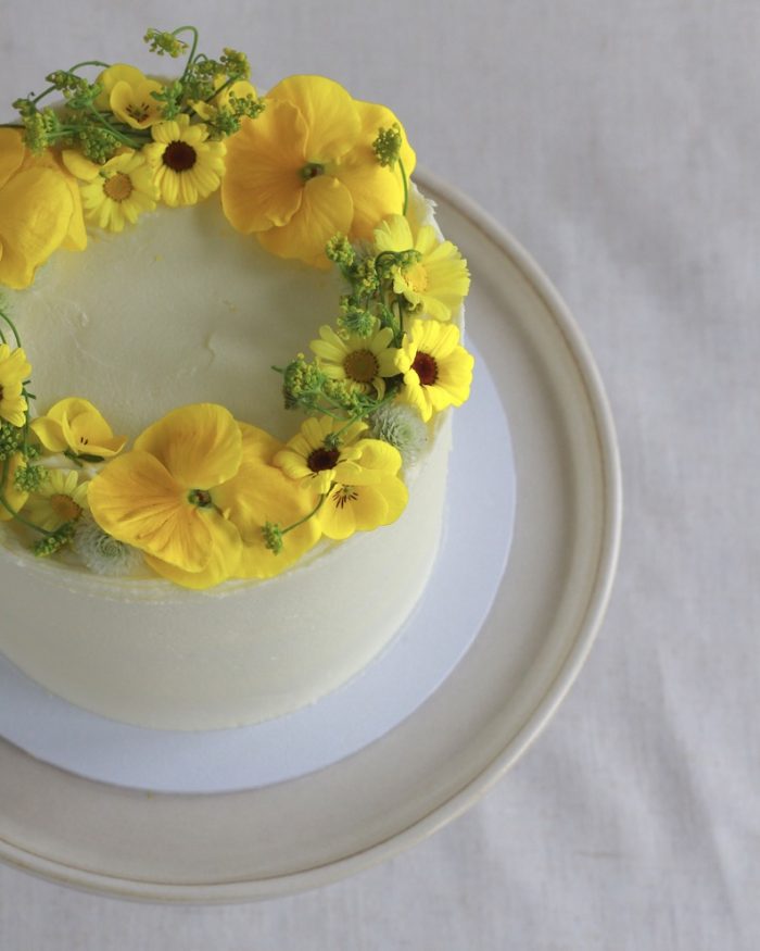 Floral signature cake